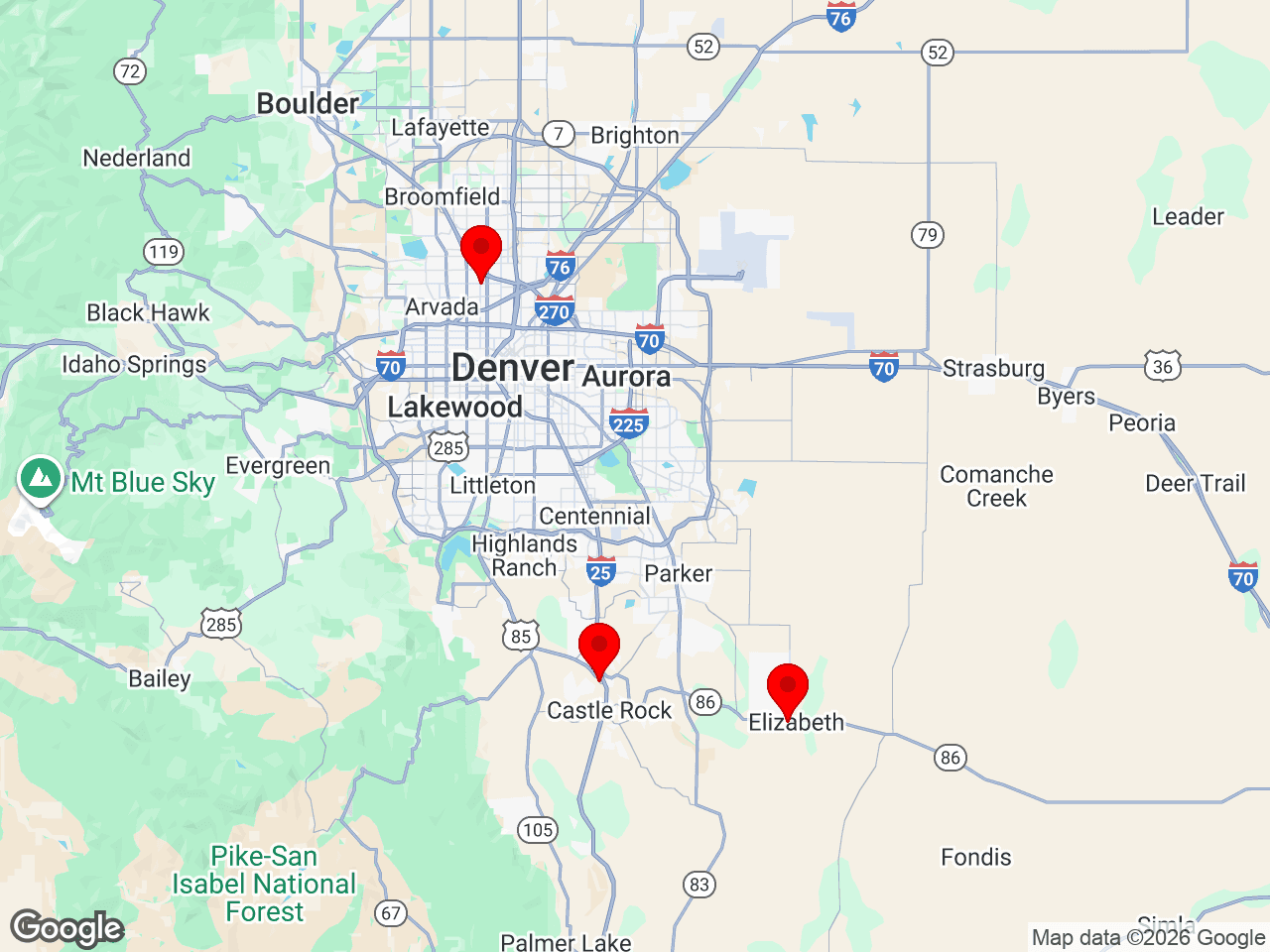 All Around Auto Care Locations Map